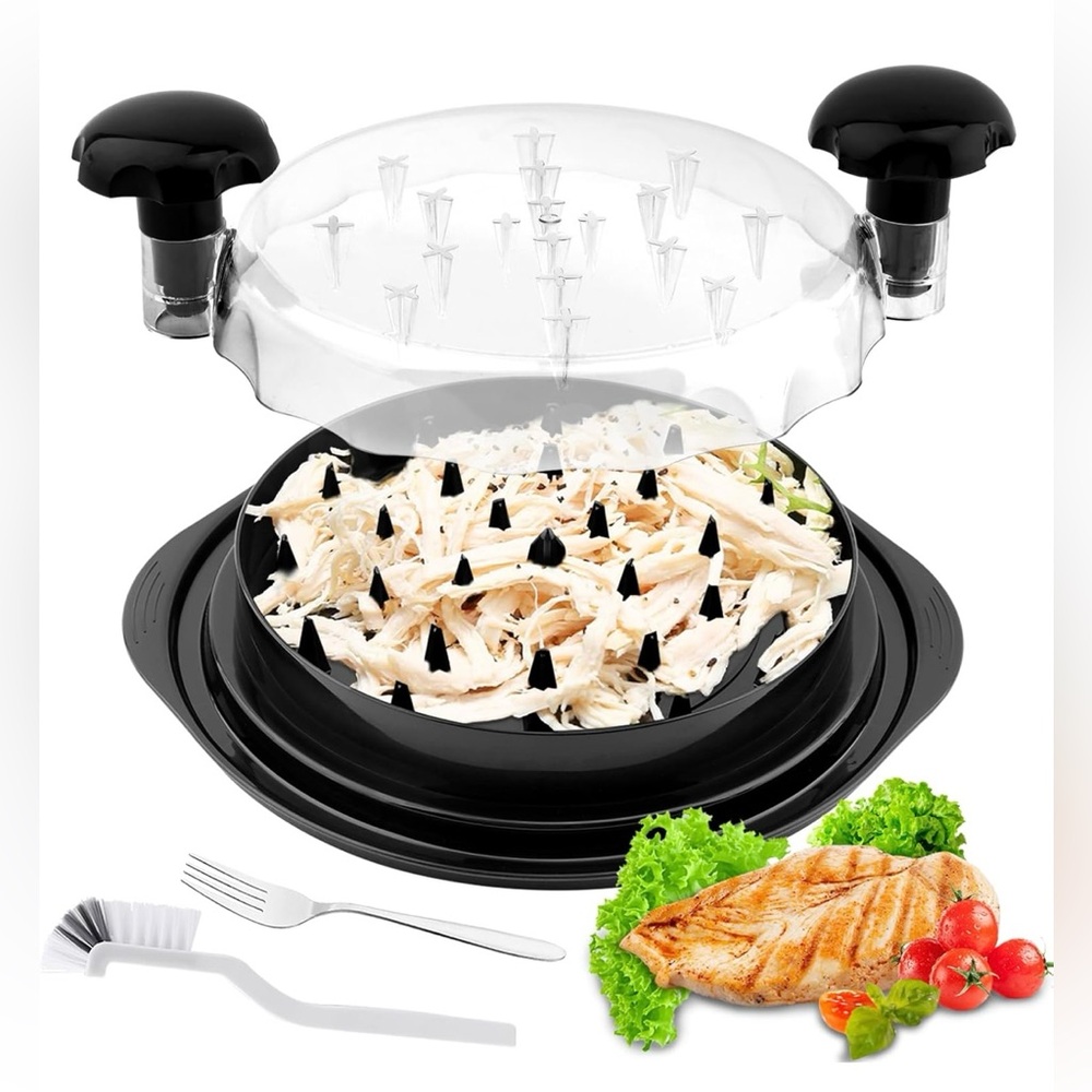 Chicken Shredder with Brush and Tongs